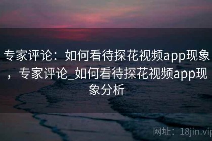 专家评论：如何看待探花视频app现象，专家评论_如何看待探花视频app现象分析