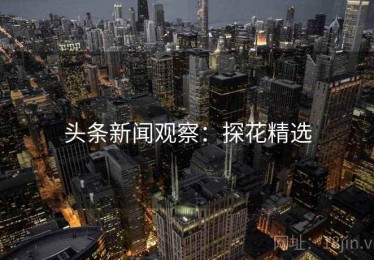头条新闻观察：探花精选