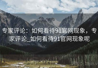 专家评论：如何看待91官网现象，专家评论_如何看待91官网现象呢