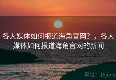 各大媒体如何报道海角官网？，各大媒体如何报道海角官网的新闻