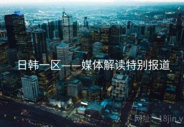日韩一区——媒体解读特别报道