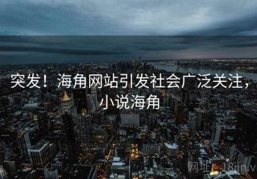 突发！海角网站引发社会广泛关注，小说海角