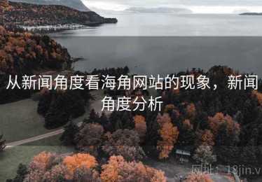 从新闻角度看海角网站的现象，新闻角度分析