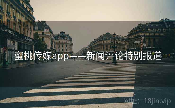 蜜桃传媒app——新闻评论特别报道
