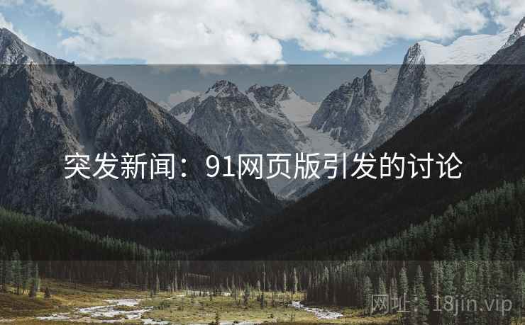 突发新闻：91网页版引发的讨论
