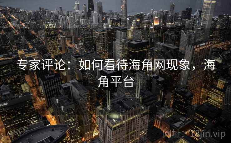 专家评论：如何看待海角网现象，海角平台
